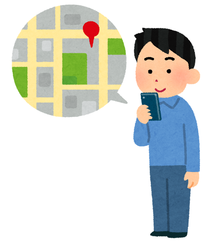 地図・動線のイラスト