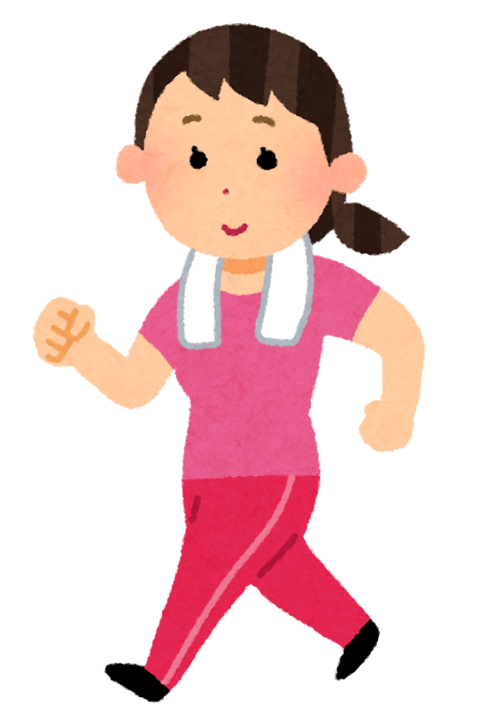 歩行・スクワットのイラスト